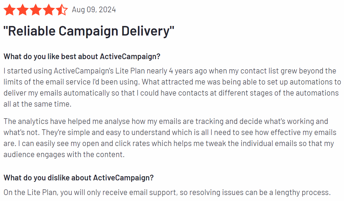 ActiveCampaign Review