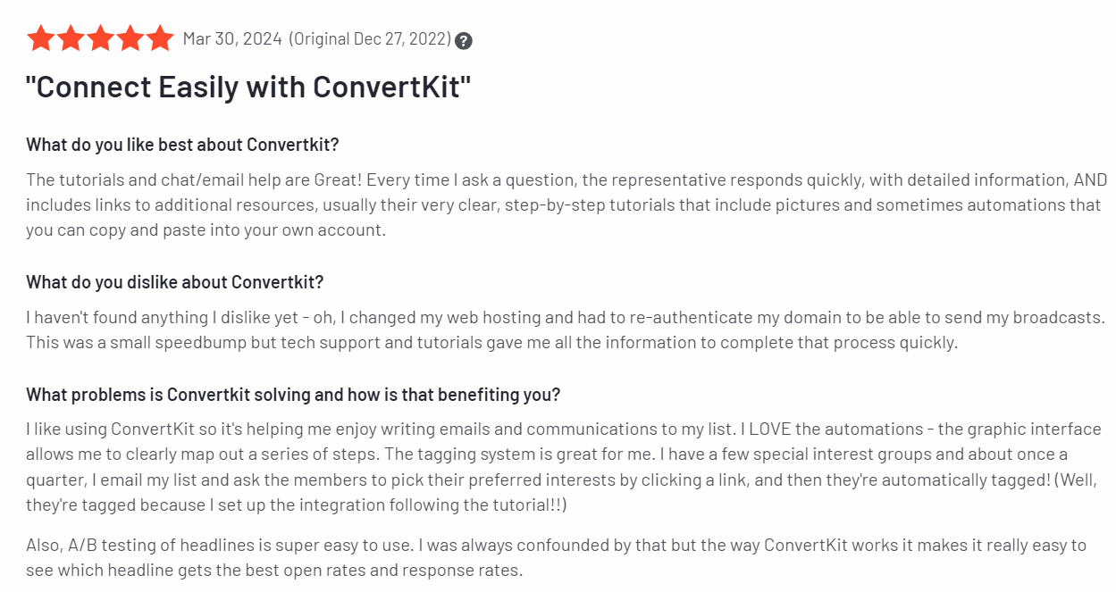 Convertkit review 