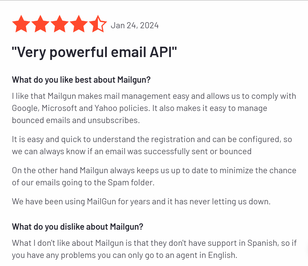 Mailgun review