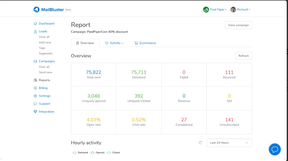 Tracking and reports