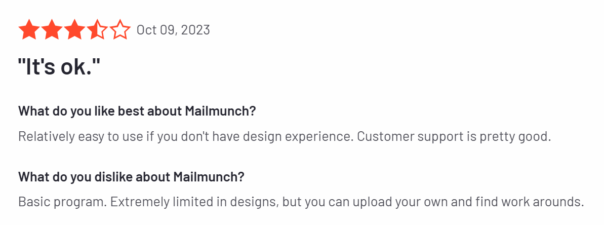 Mailmunch review