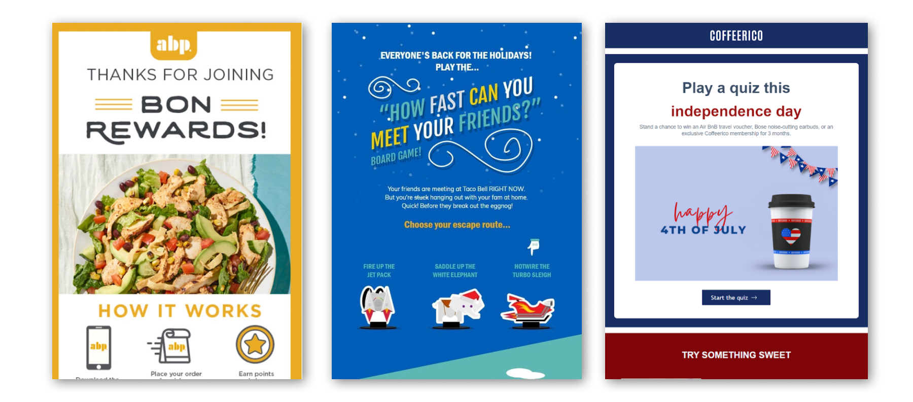 Contest email marketing examples for restaurants